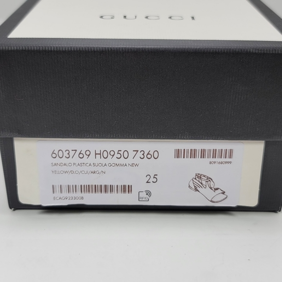 Gucci Kids Gold Swan & Silver Sandals for Girls  - Stunning - Picture 10 of 11